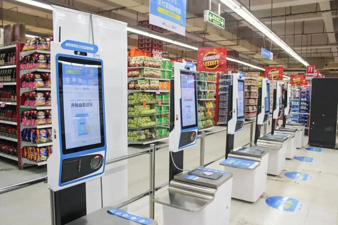 AI vision self-checkout counter